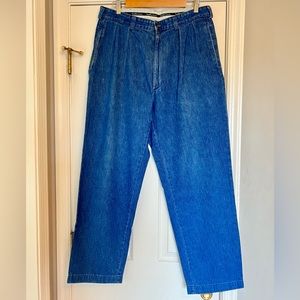 Ralph Lauren Polo Pleated Jeans Relaxed Fit VTG size 34-30